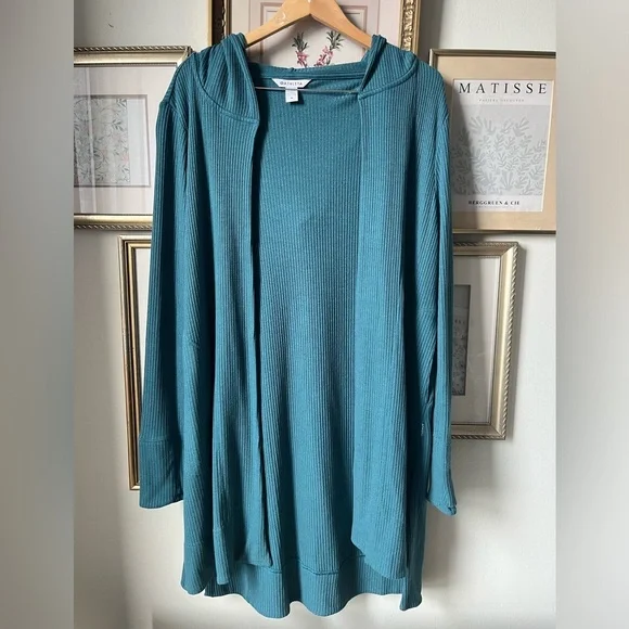 Athleta Harmony Wrap Hooded Long Sleeve Cardigan Medium - Picture 5 of 12